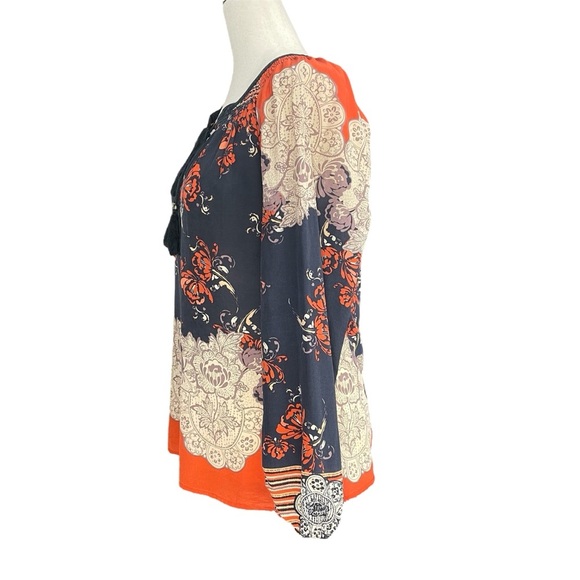 Anthropologie Meadow Rue 100% Silk Boho Blouse Size Small - Picture 4 of 12